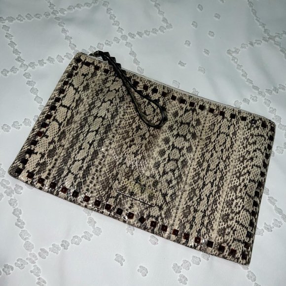 Valentino rockstud snakeskin clutch bag (Authentic) - Picture 3 of 10